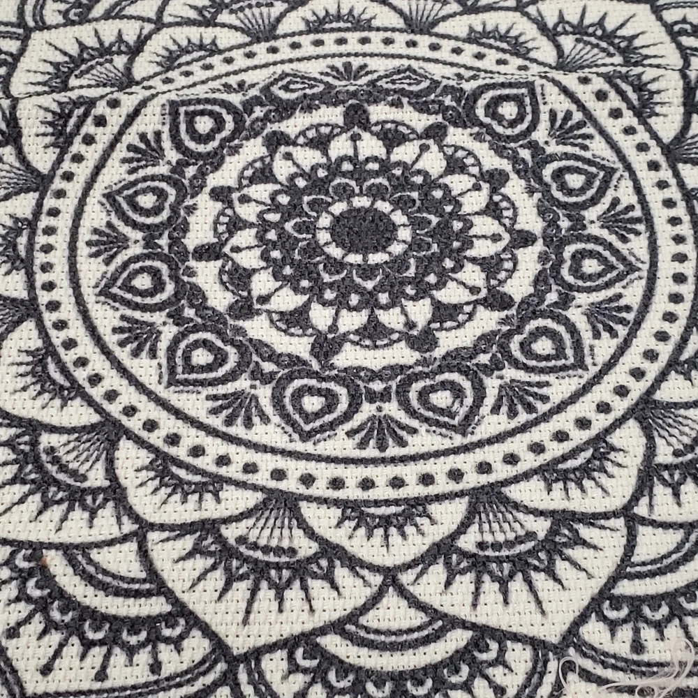 2 Pcs Macrame Woven Mandala tapestry
